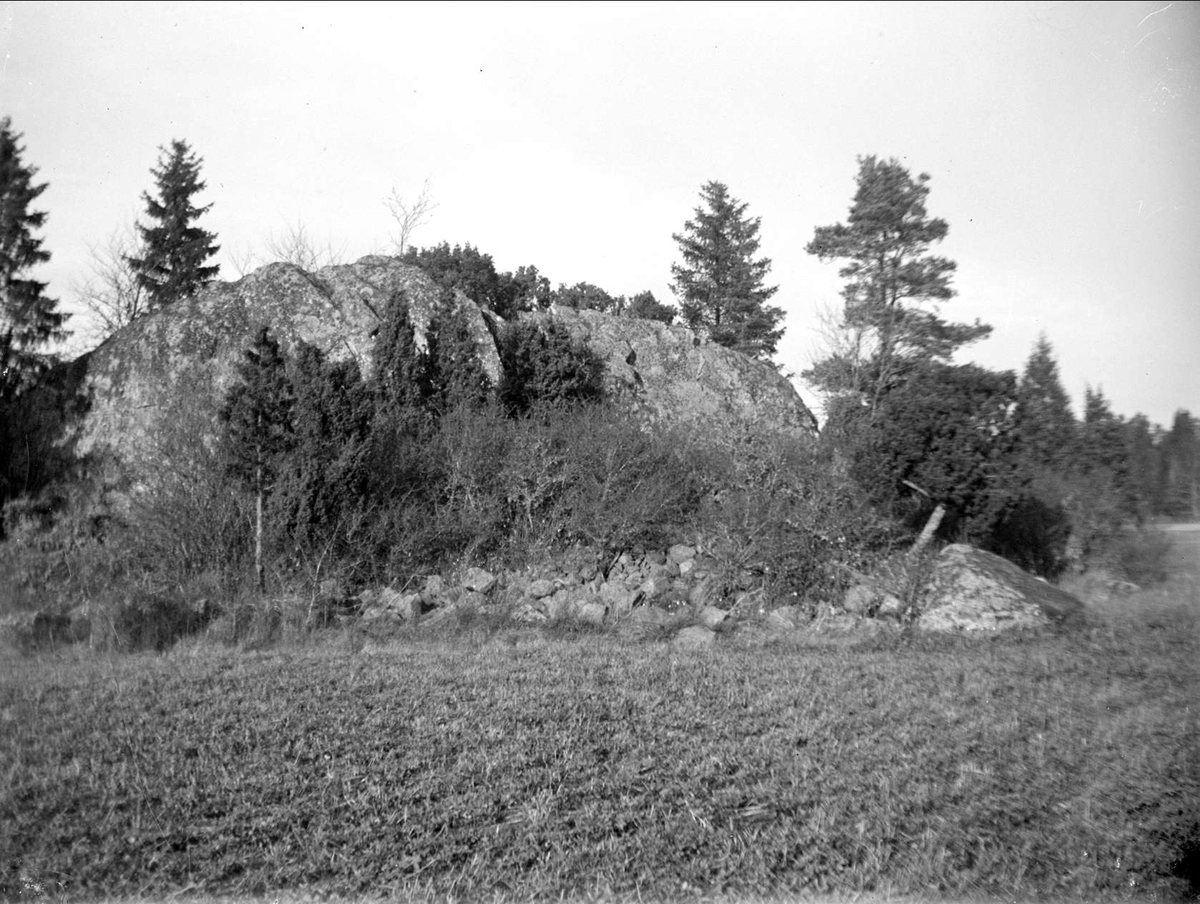 August Fredrik Schagerström, Flyttblock i Vedyxa, Danmarks socken, Uppland november 1929