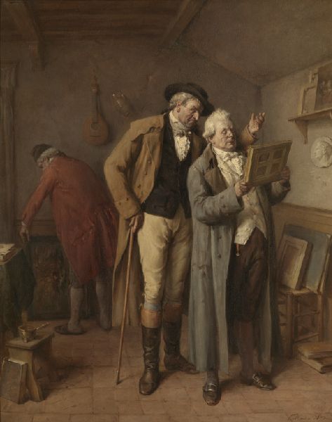 Jean Baptiste Madou, At the Art Dealer