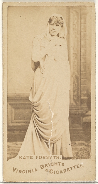 Allen & Ginter, Kate Forsyth, from the Actors and Actresses series (N45, Type 1) for Virginia Brights Cigarettes