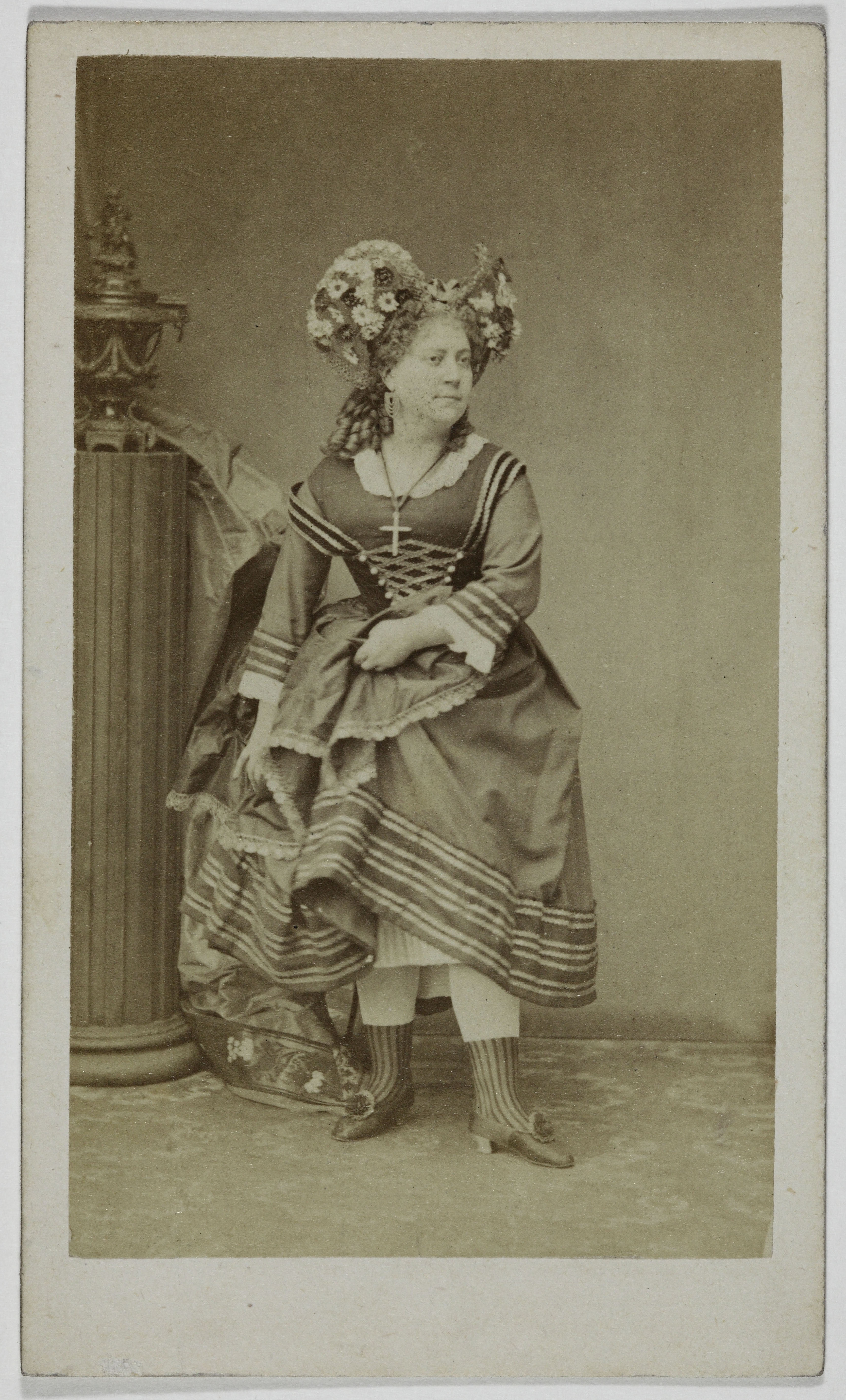 Ulric Grob, Portrait d'Alphonsine, (Jeanne Benoist; Alphonsine Margaine; dite), (1829-1883), (comédienne)