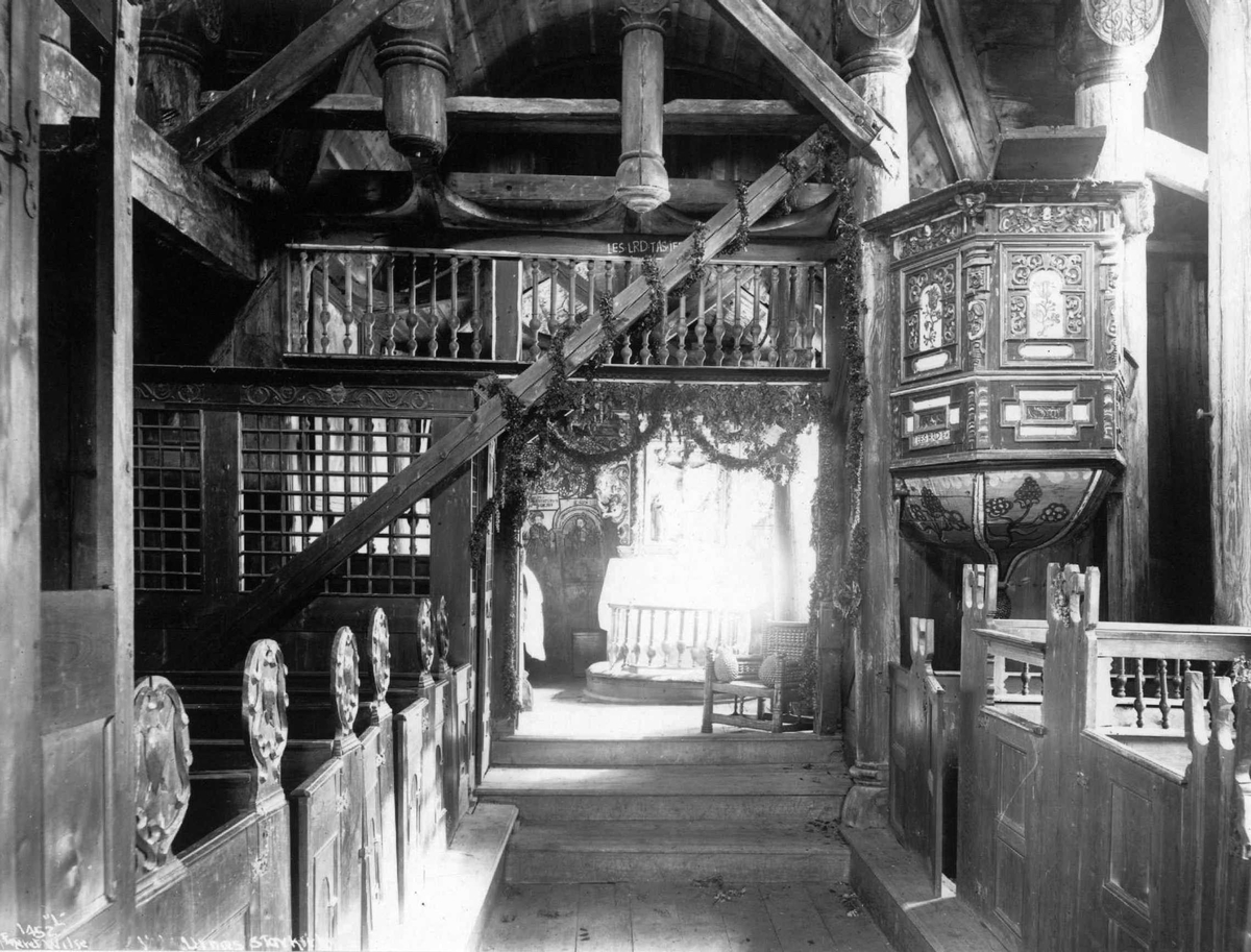 Axel Lindahl, Urnes stavkirke, Hafslo - Luster - Sogn og Fjordane