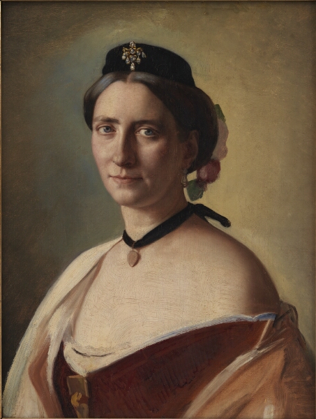 Carl Bloch, Kunstnerens hustru, fru Alma Bloch, f. Trepka