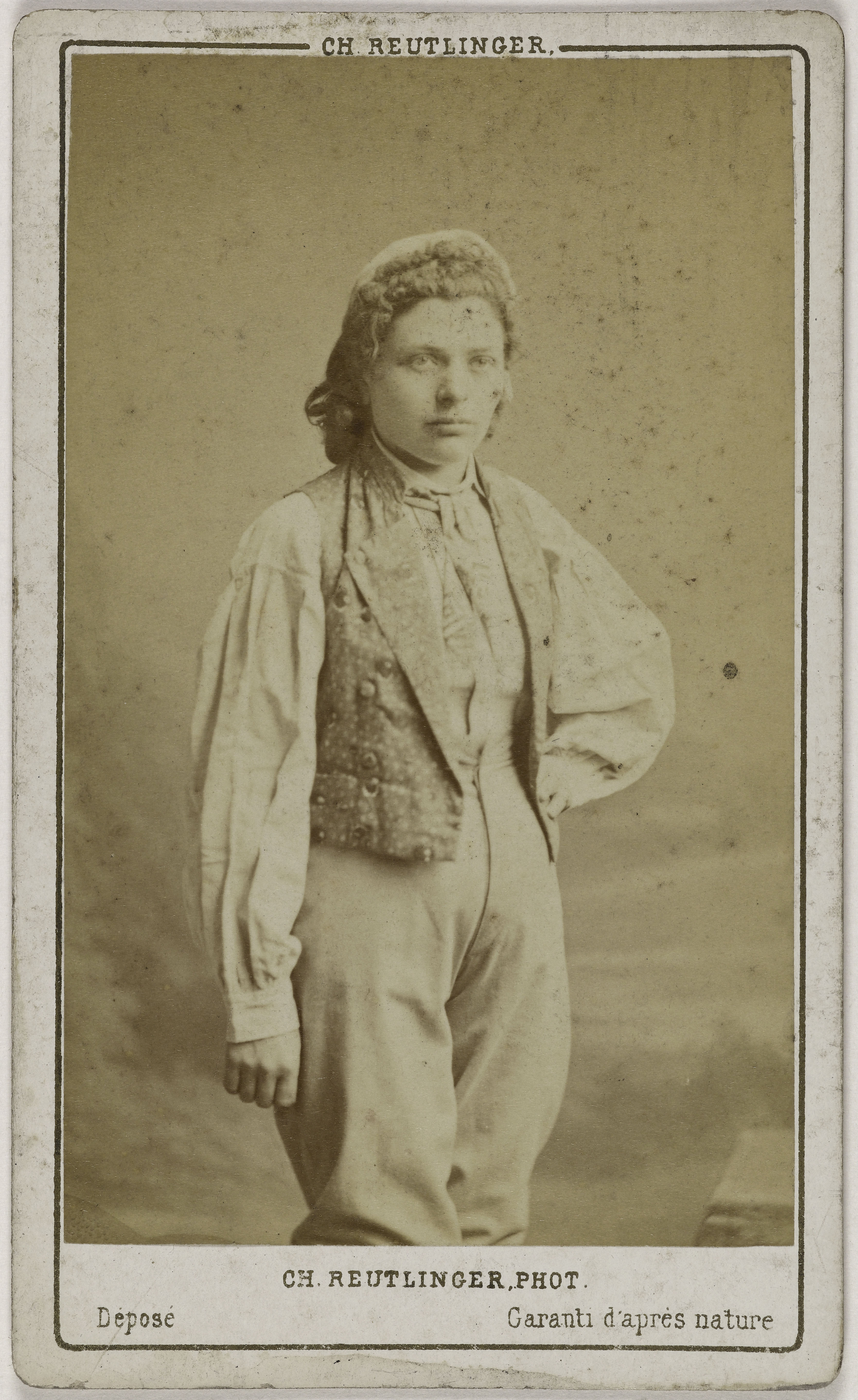 Charles Reutlinger, Portrait d'Adèle Cuinet (vers 1832-1902), (actrice)