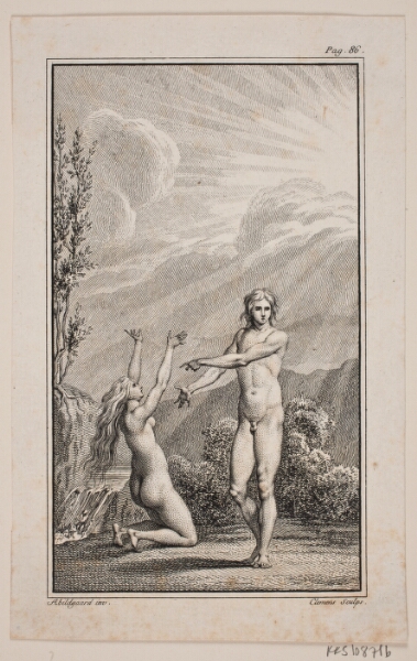 J.F. Clemens, Illustration til Johannes Ewalds "Adam og Eva" II