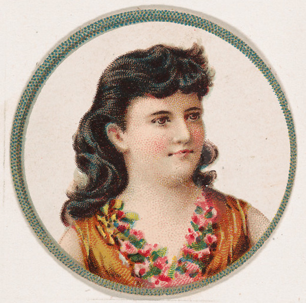 Kinney Brothers Tobacco Company, Portrait of woman, from the Novelties series (N228, Type 2) issued by Kinney Bros.