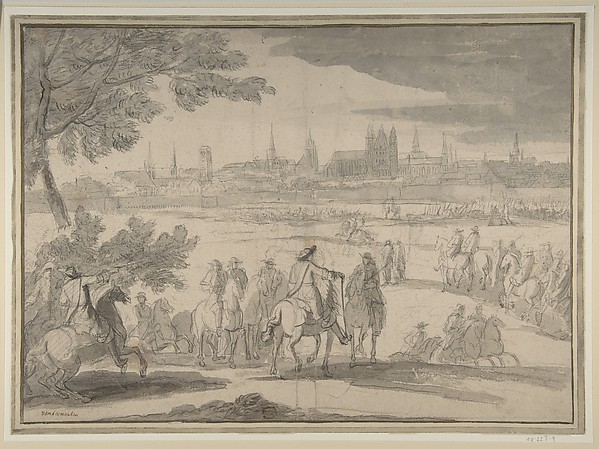 Adam Frans van der Meulen, Louis XIV at the Siege of Tournai, Seen from the North-East (June 21–25, 1667)