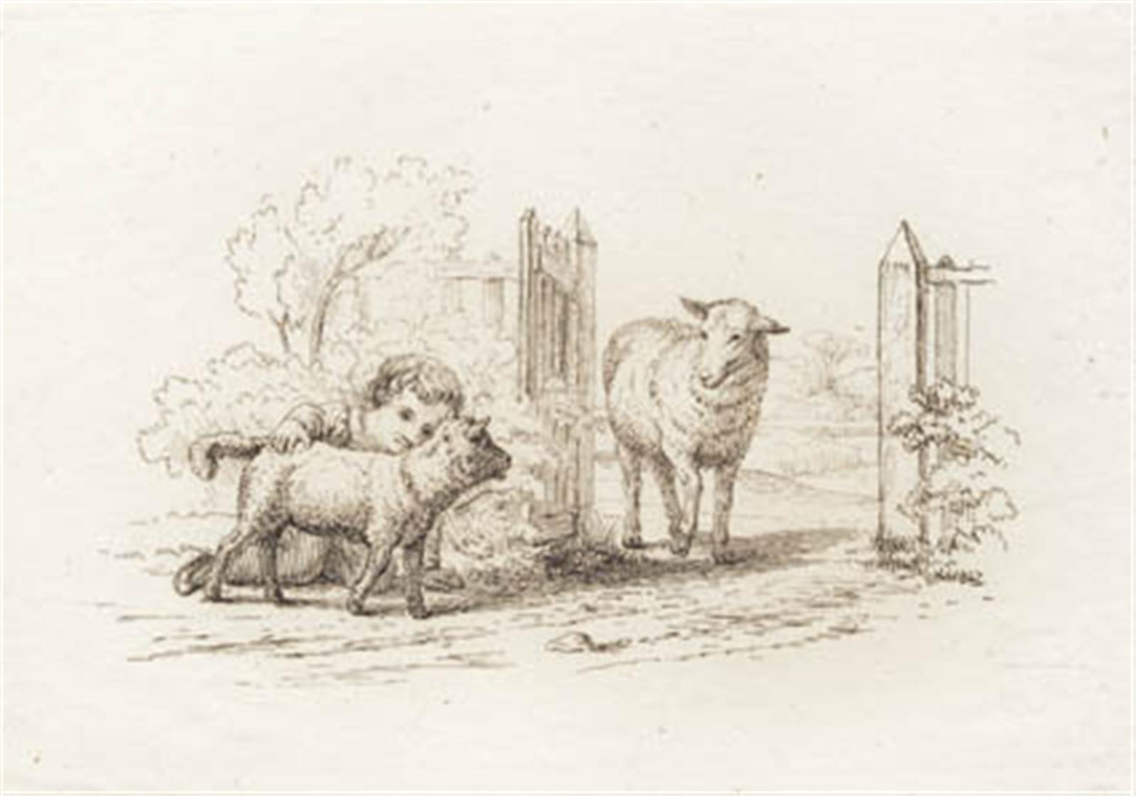 Martinus Rørbye, Illustration til "Halvhundrede Fabler for Børn" af Hey