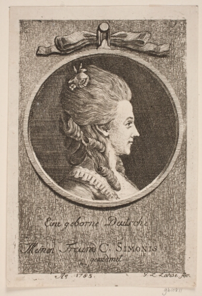Gerhard Ludvig Lahde, Ein Geborne Deutsche. Meine Freund C. Simonis gewidmet