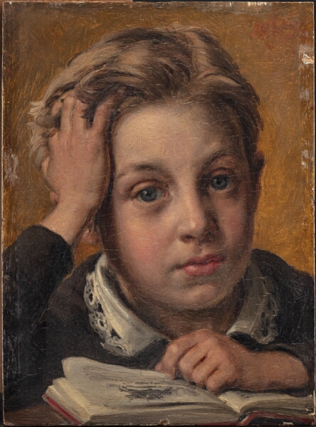 Jørgen Roed, Kunstnerens søn, Holger, i hans tiende år