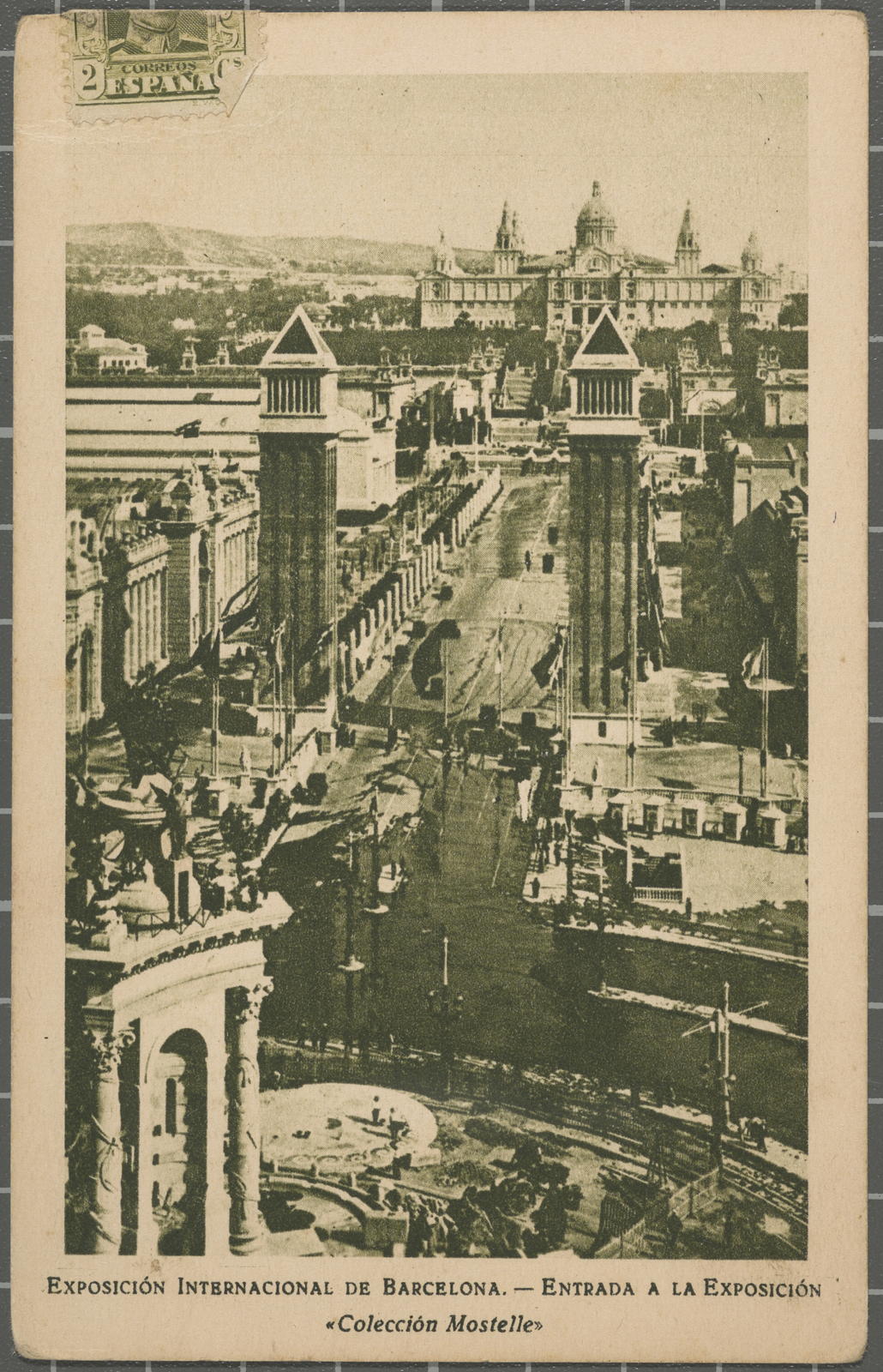 Desconegut, International Exhibition of Barcelona. - Entrance to the exposition