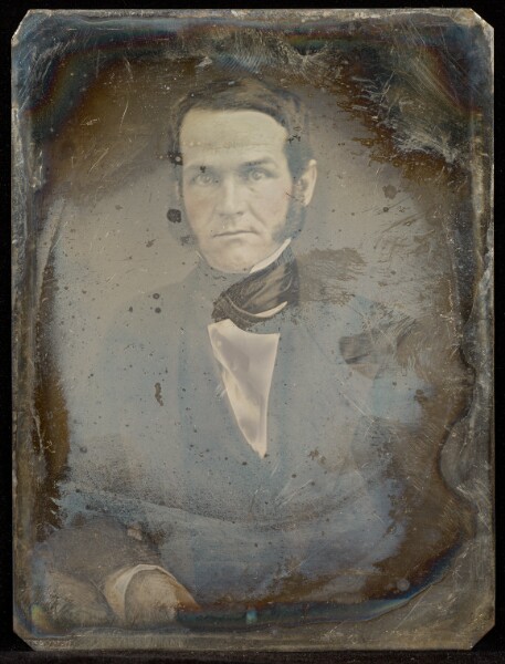 Jacob Byerly, [Portrait of a Man with Muttonchop Whiskers]