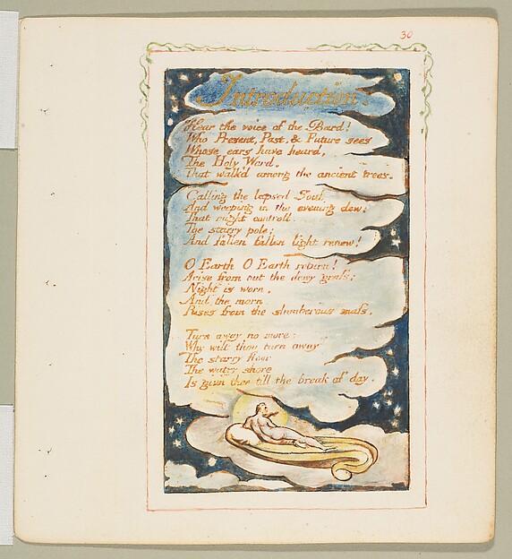 William Blake, Songs of Experience: Introduction