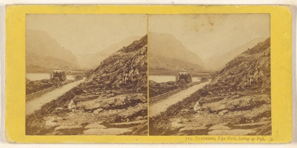 Unknown, Llanberis, Llyn Peris, looking up Pass.