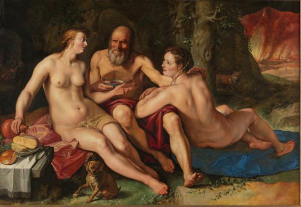 Hendrick Goltzius, Lot and his Daughters