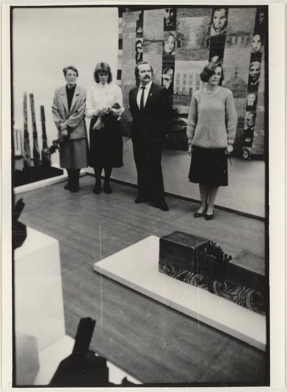Unknown artist, Opening of the exhibition of Kai Luiga and Marget Tafel on 04.12.1987.