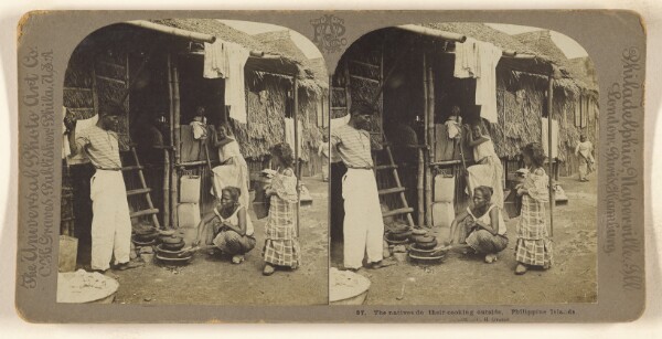 Carleton H. Graves, The natives do their cooking outside. Philippine Islands.