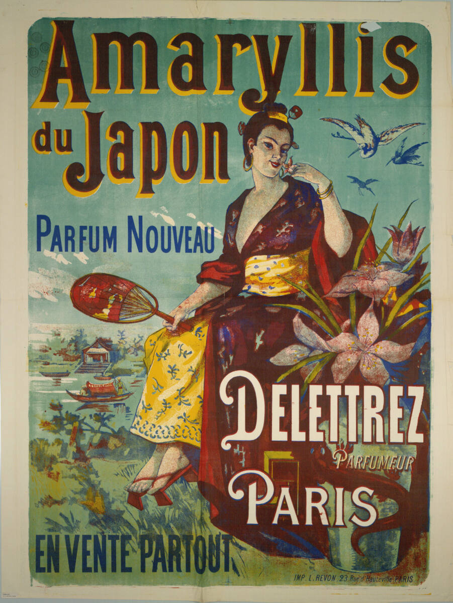 Anonym, Amaryllis du Japon; PARFUM NOUVEAU; DELETTREZ PARFUMEUR; PARIS