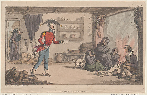 Thomas Rowlandson, Getting into his Billet