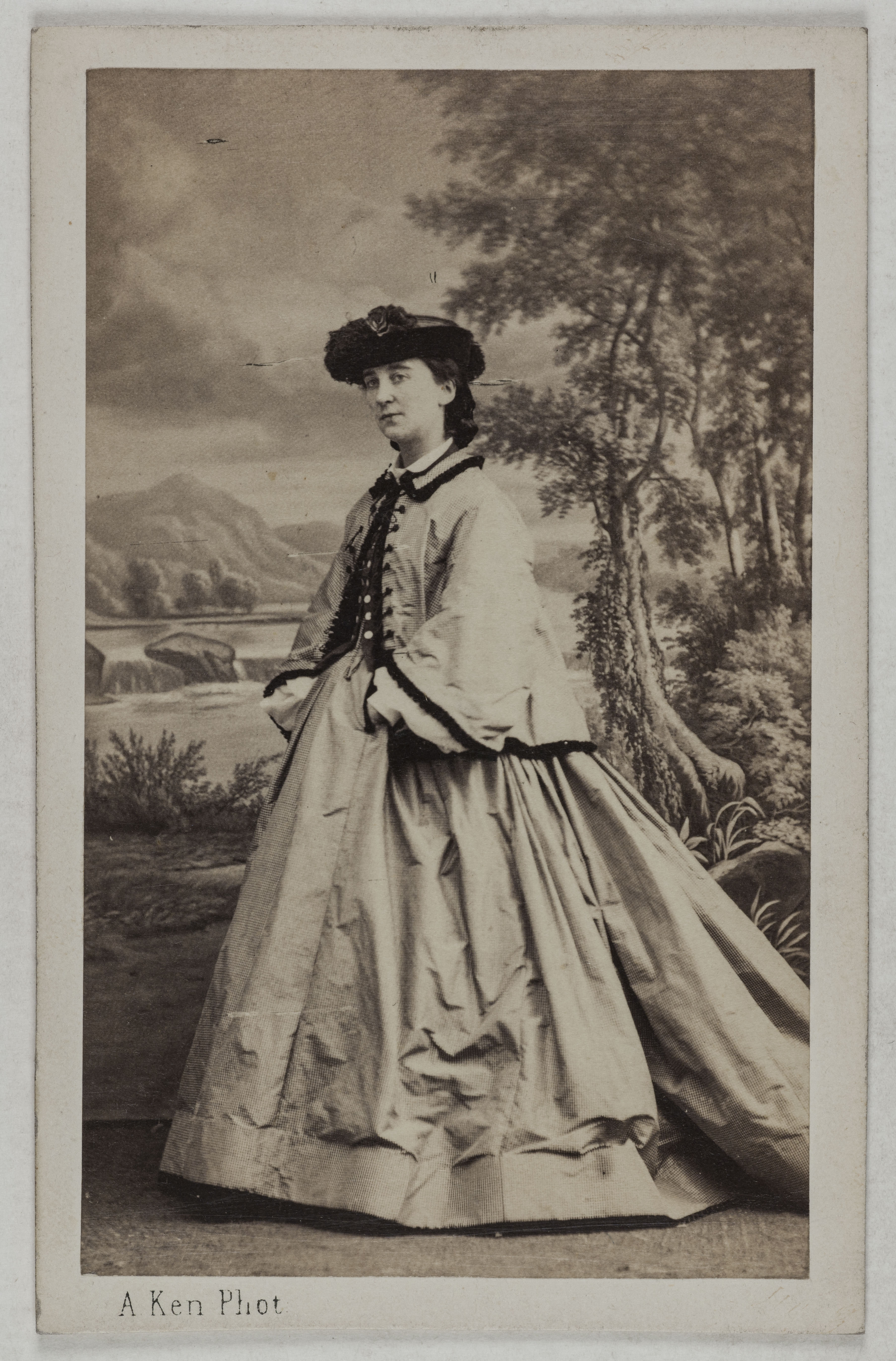Alexandre Ken, Portrait de Doche Eugénie, (née Marie-Charlotte-Eugénie de Plunkett, dite), (1821-1900), (actrice)