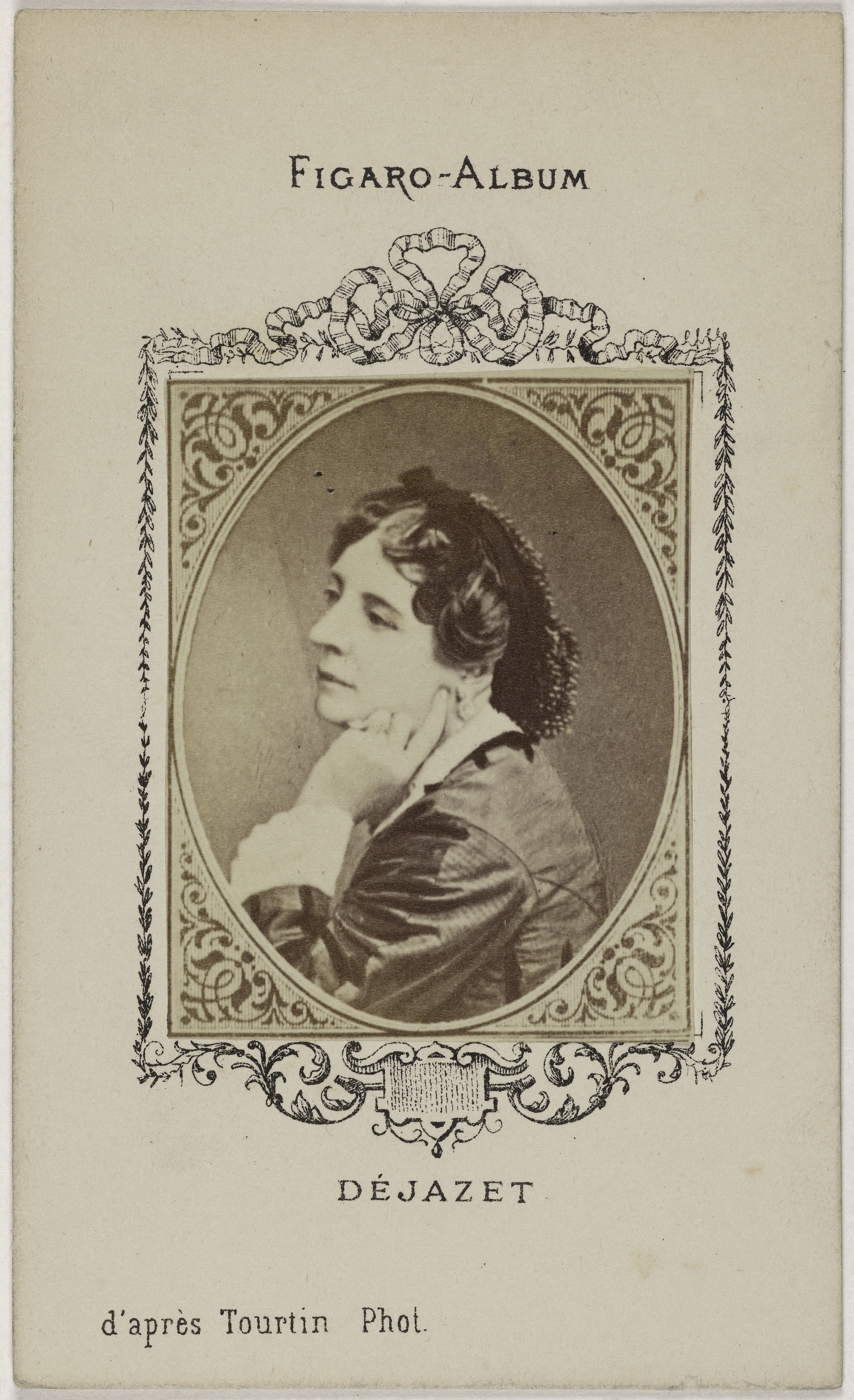 Joseph Tourtin, Portrait de Virginie Dejazet (1798-1875), (actrice et fondatrice du théâtre Dejazet)