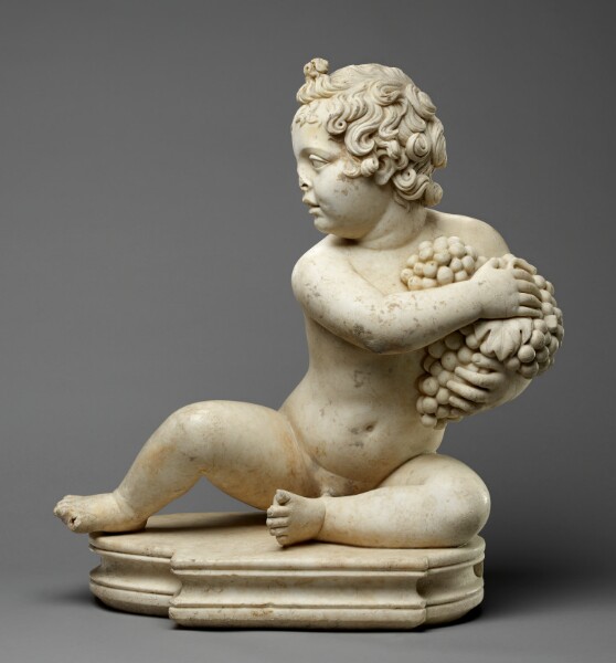 Unknown, Statue of a Boy with Grapes