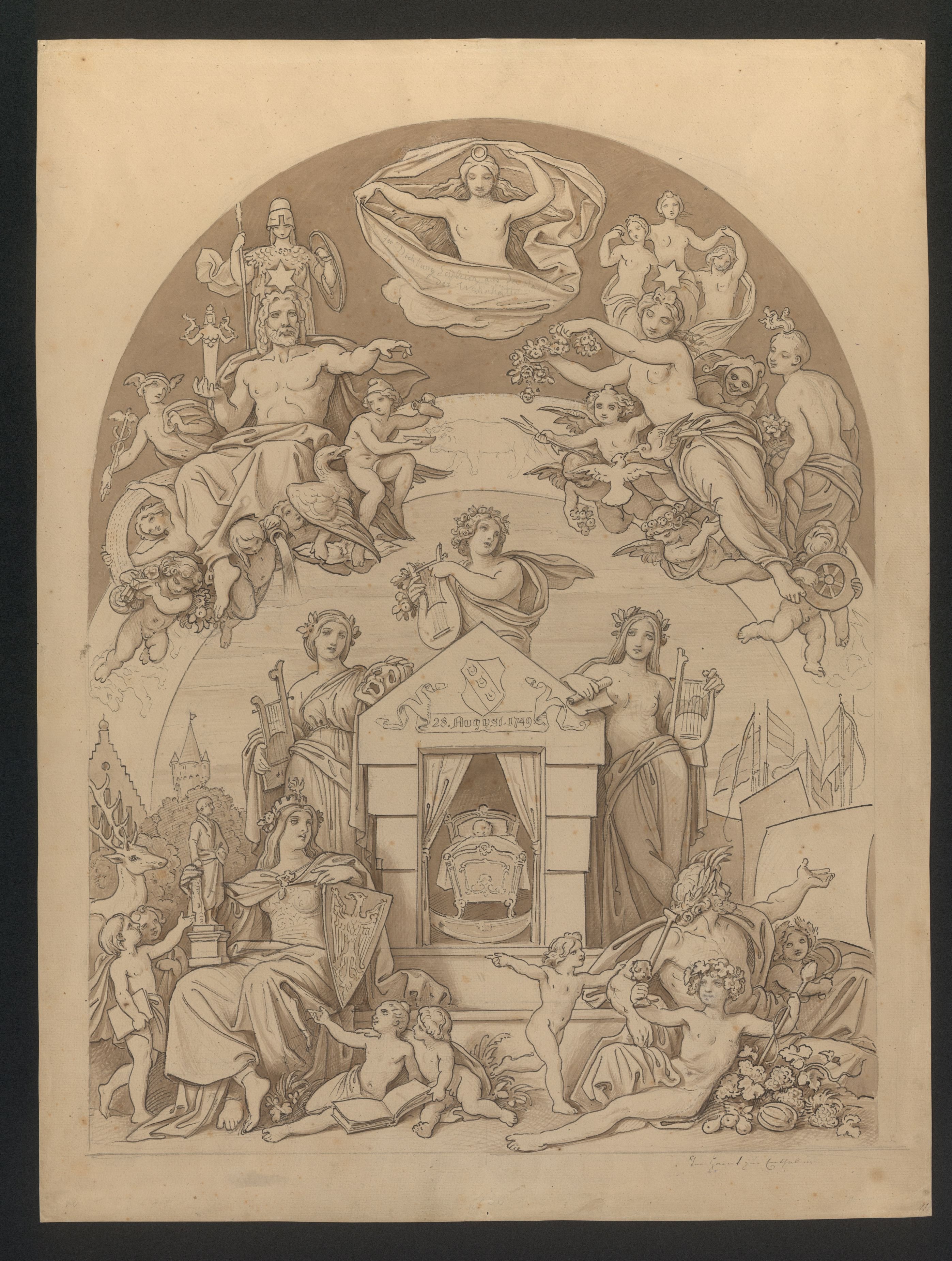 Moritz von Schwind, Allegorie auf Goethes Geburt