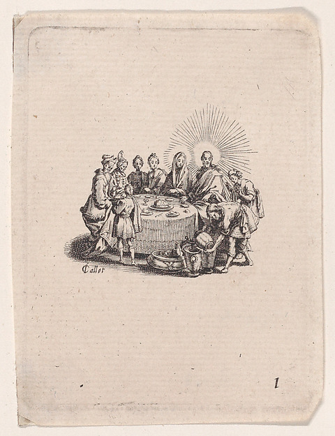 Jacques Callot, Les Noces de Cana (The Wedding at Cana), from Les Quatre Banquets (The Four Feasts)