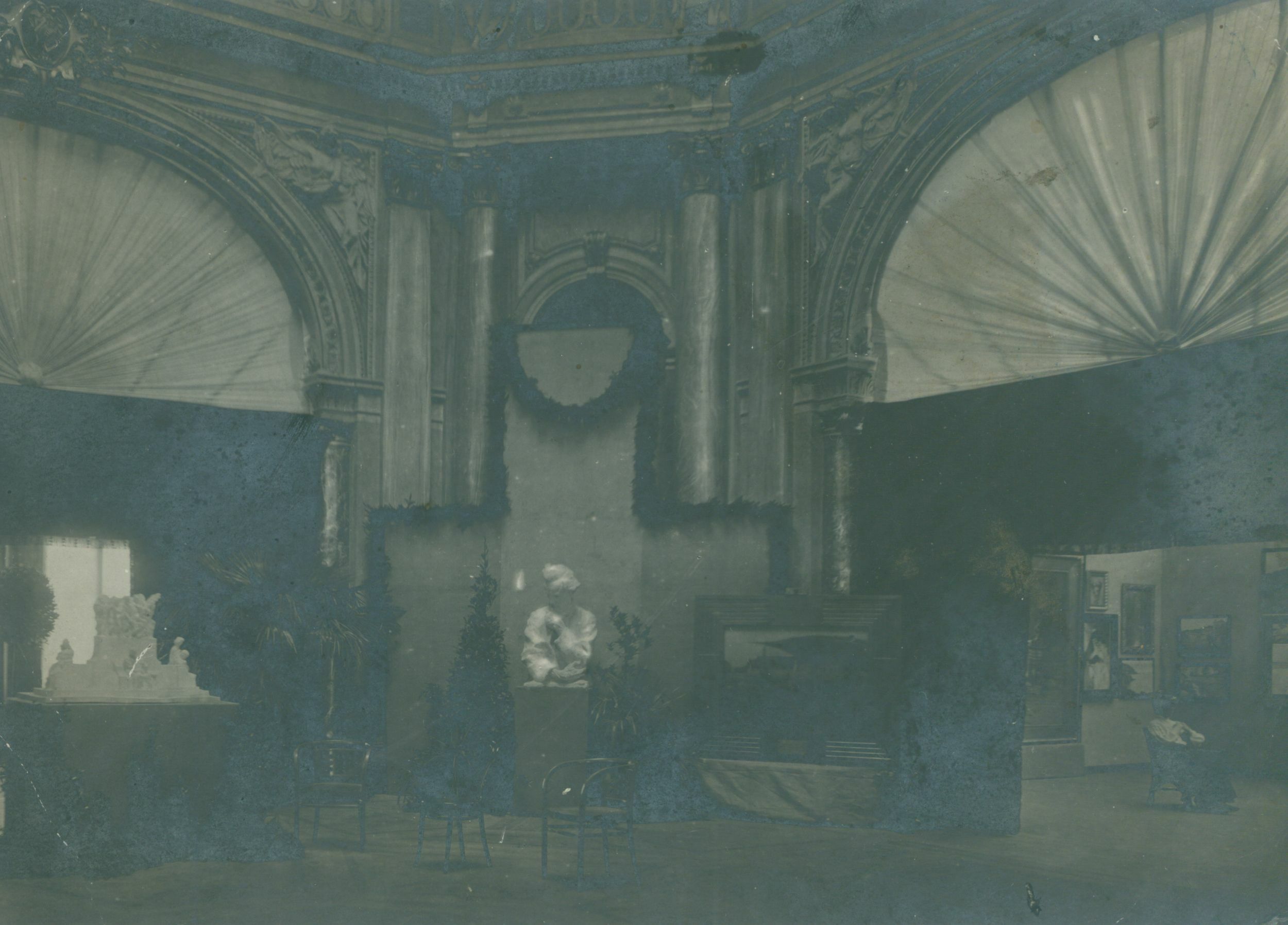 Viktor Kovačić, Postav izložbe Oton Iveković i drugovi, Umjetnički paviljon 1901.