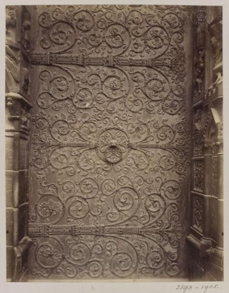 Atget, Jean-Eugène-Auguste, West Doors, Notre Dame, Paris, France