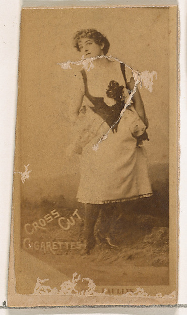 W. Duke, Sons & Co., Paullin, from the Actors and Actresses series (N145-2) issued by Duke Sons & Co. to promote Cross Cut Cigarettes