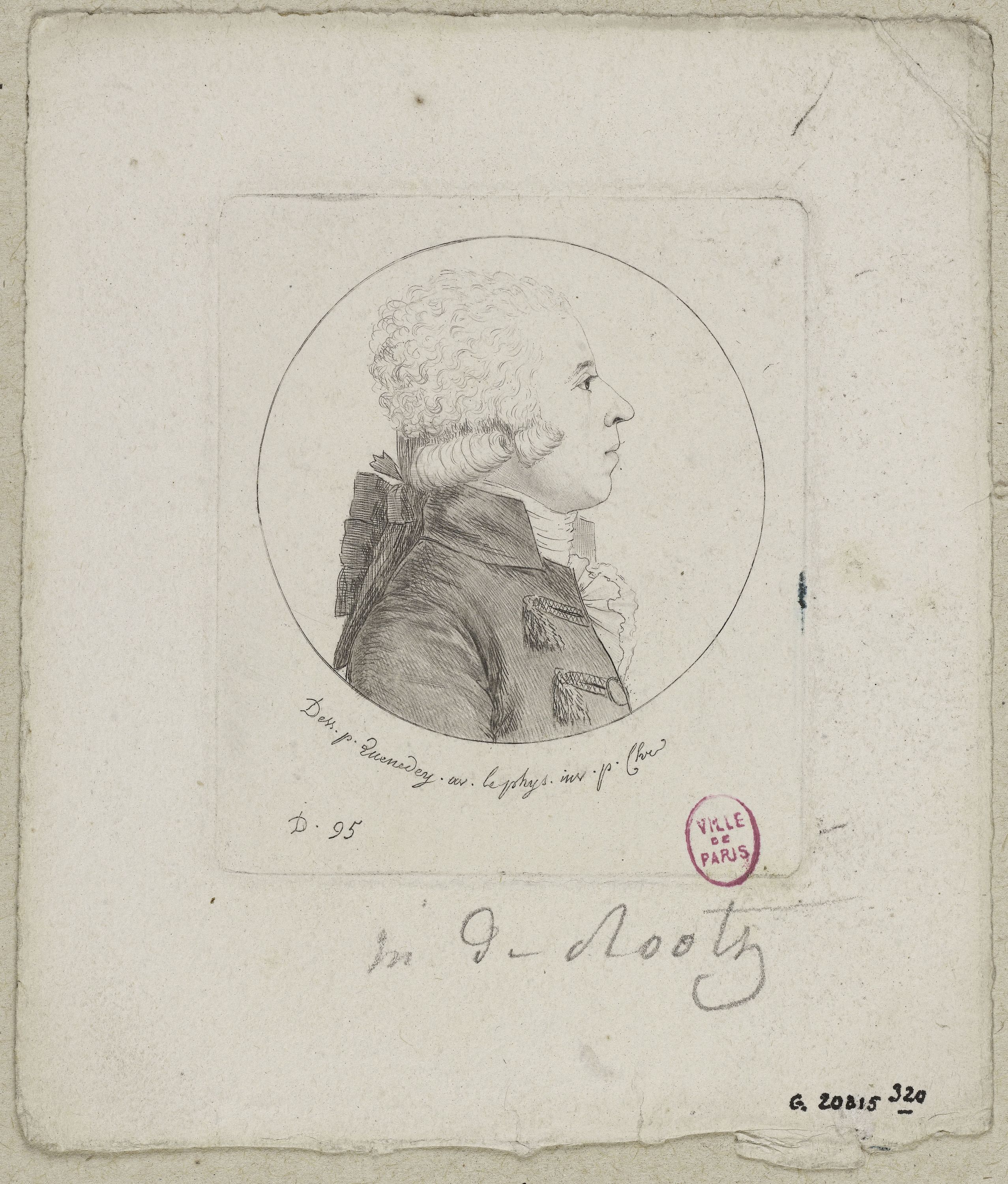 Edmé Quenedey, Portrait de Monsieur de Rootz