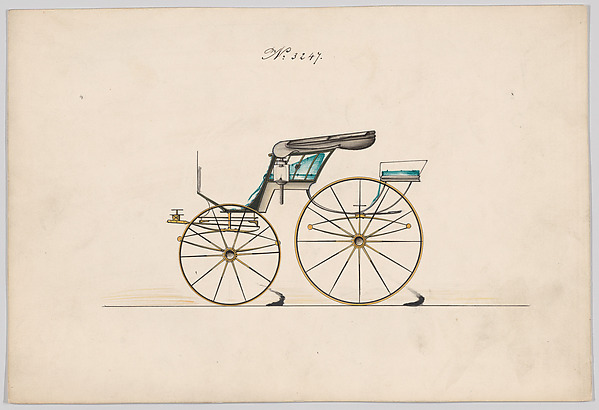 Brewster & Co., Design for Pony Phaeton, no. 3247