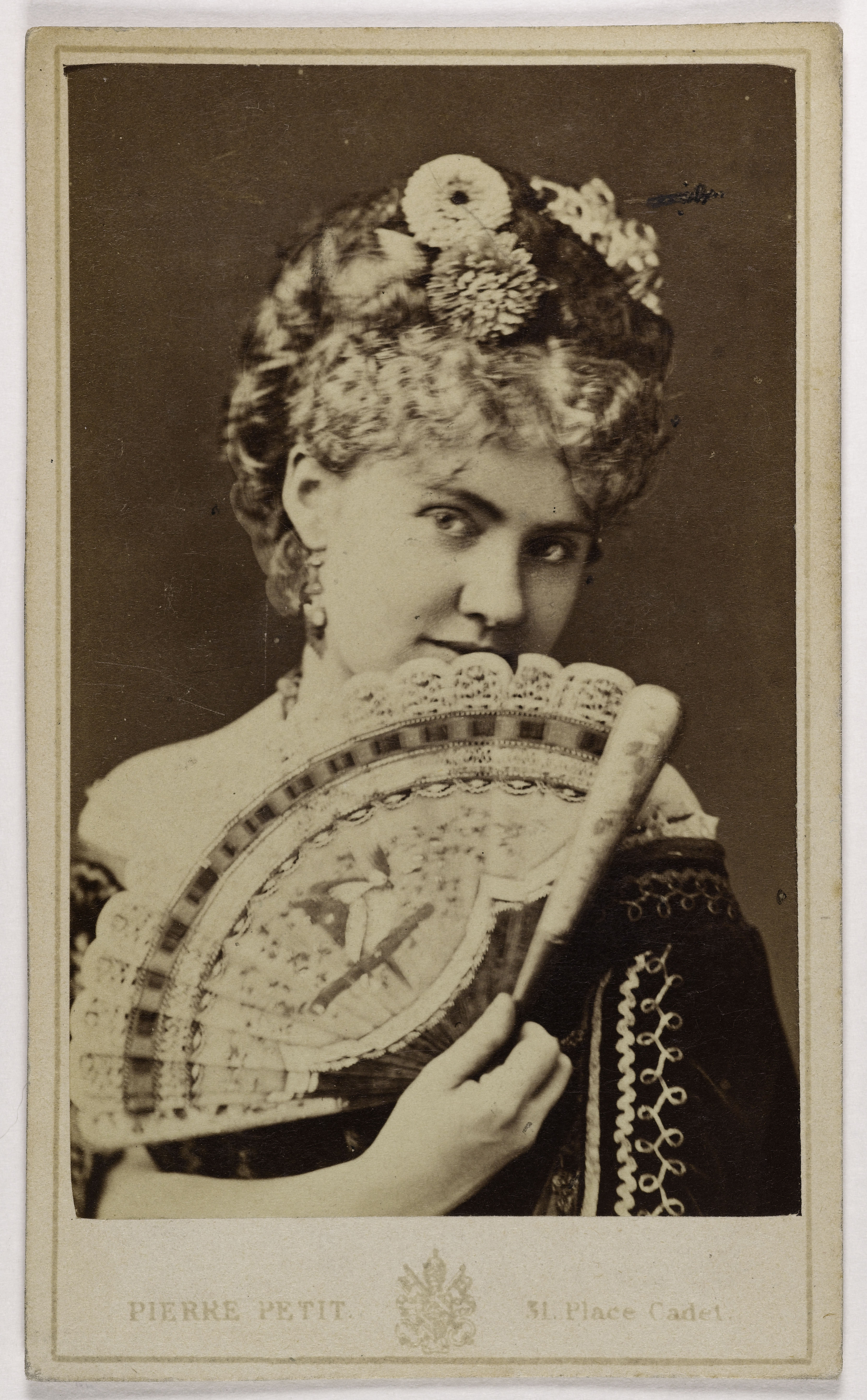 Pierre Petit, Portrait de Wanda de Bogdani, 1851-1888, chanteuse lyrique