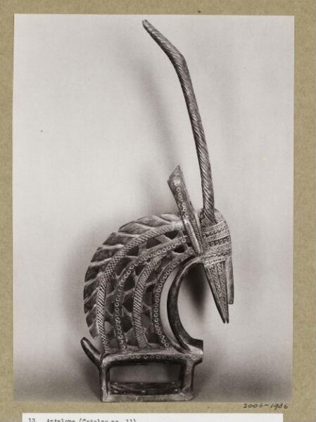 Walker Evans, Stylized Antelope. Bambara, Sudan