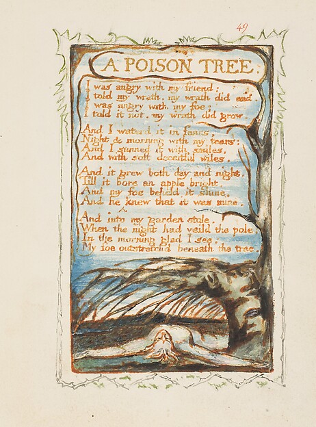 William Blake, Songs of Experience: A Poison Tree