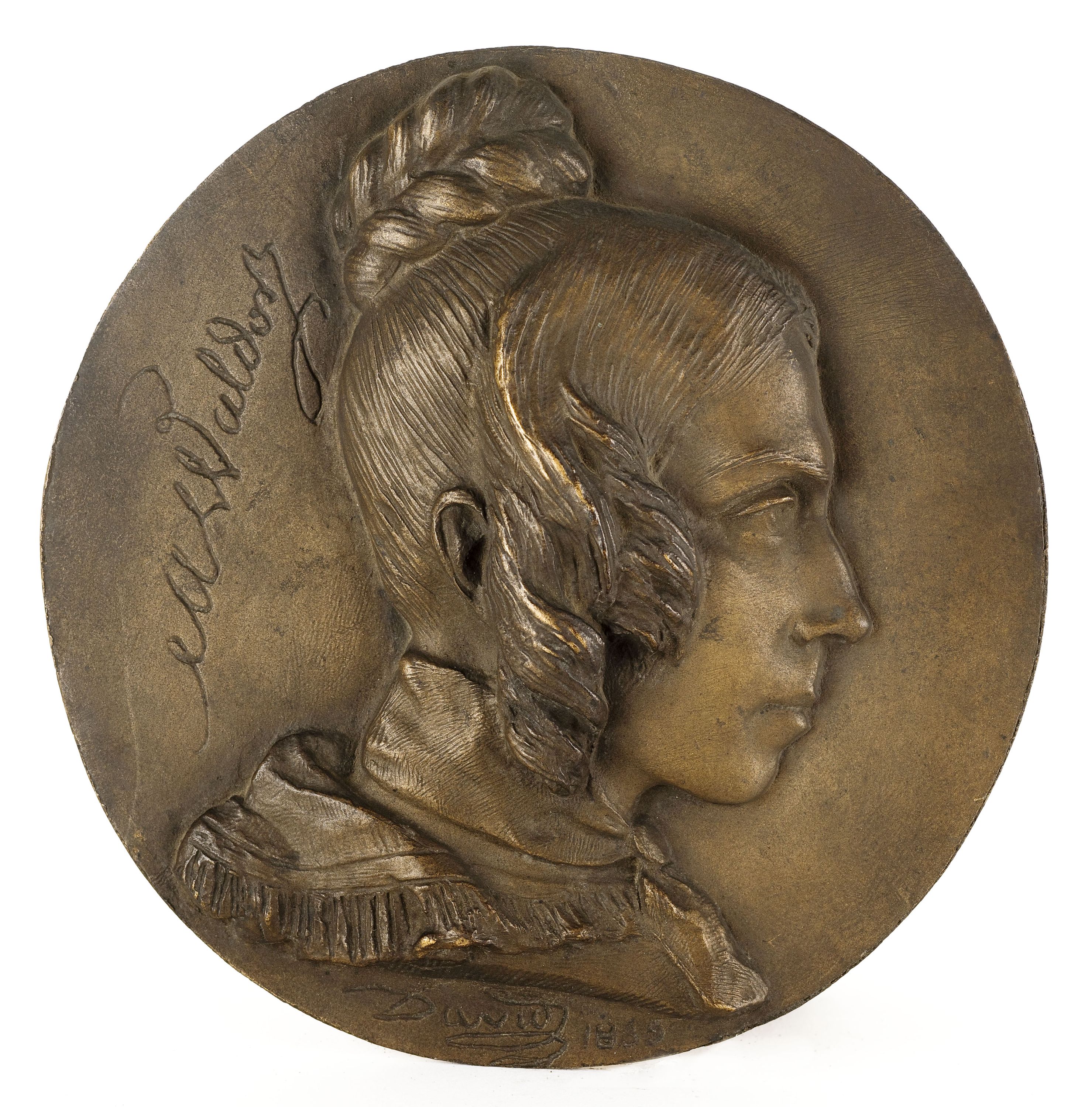 David d'Angers, Portrait de Mélanie Waldor, née Mélanie Villenave (1796-1871), femme de lettres