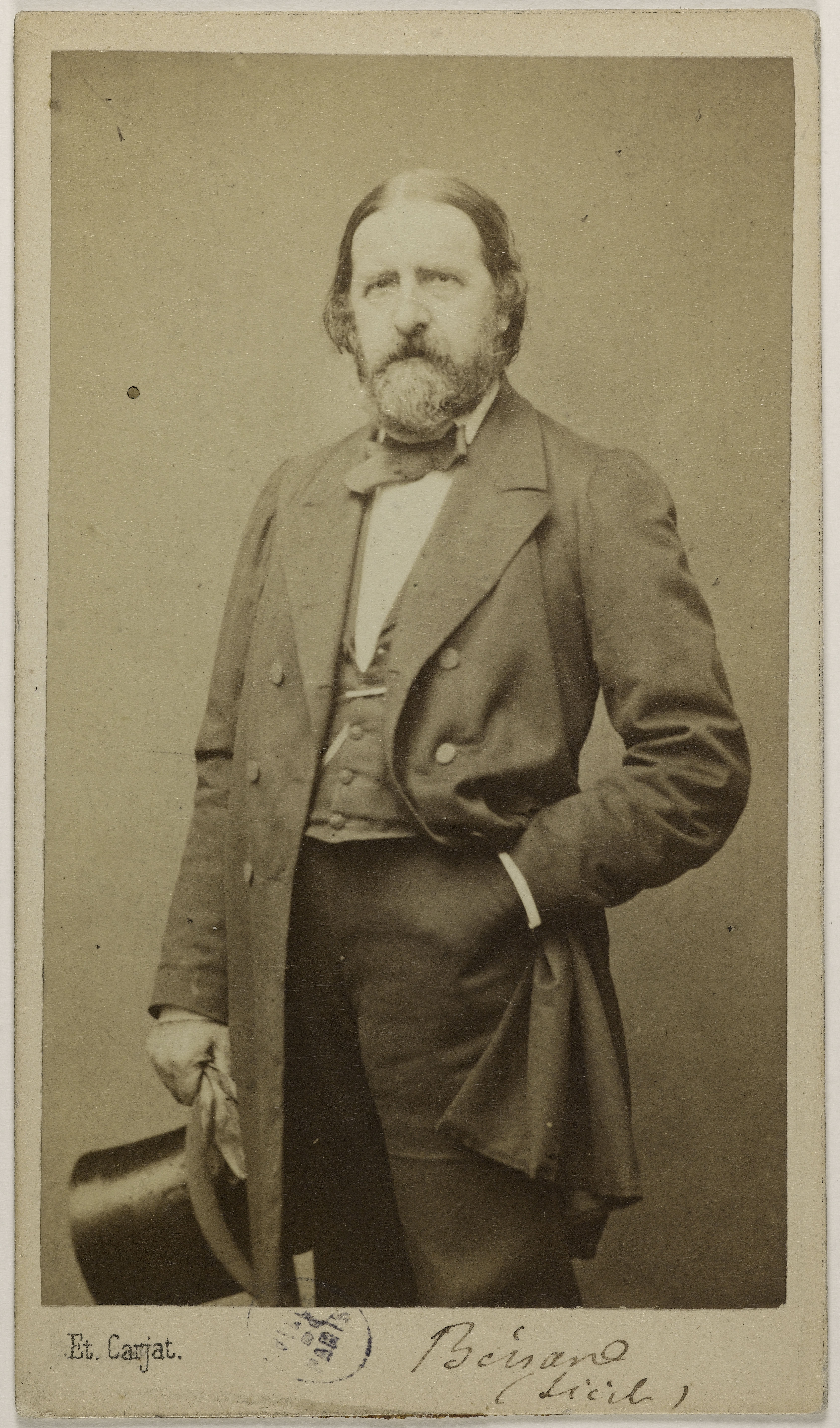 Etienne Carjat, Portrait de Benard, T.N., (journaliste)