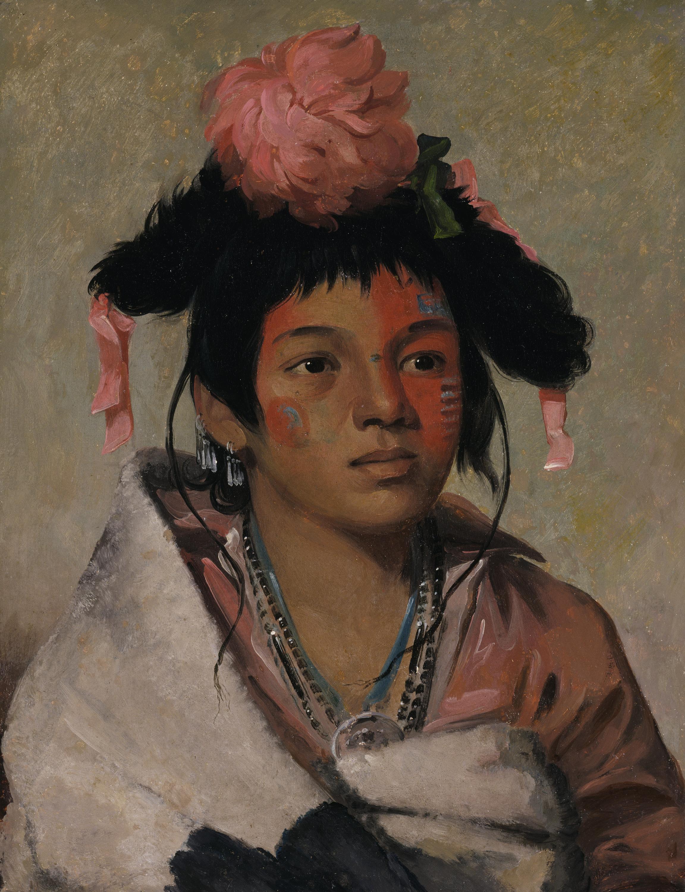 George Catlin, Tcha-káuk-o-ko-máugh, Great Chief, a Boy