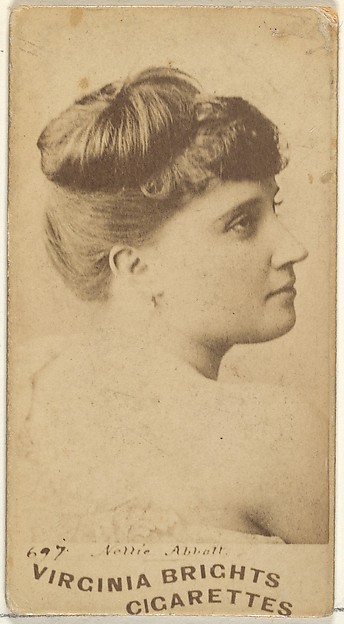 Allen & Ginter, Card 697, Nellie Abbott, from the Actors and Actresses series (N45, Type 1) for Virginia Brights Cigarettes