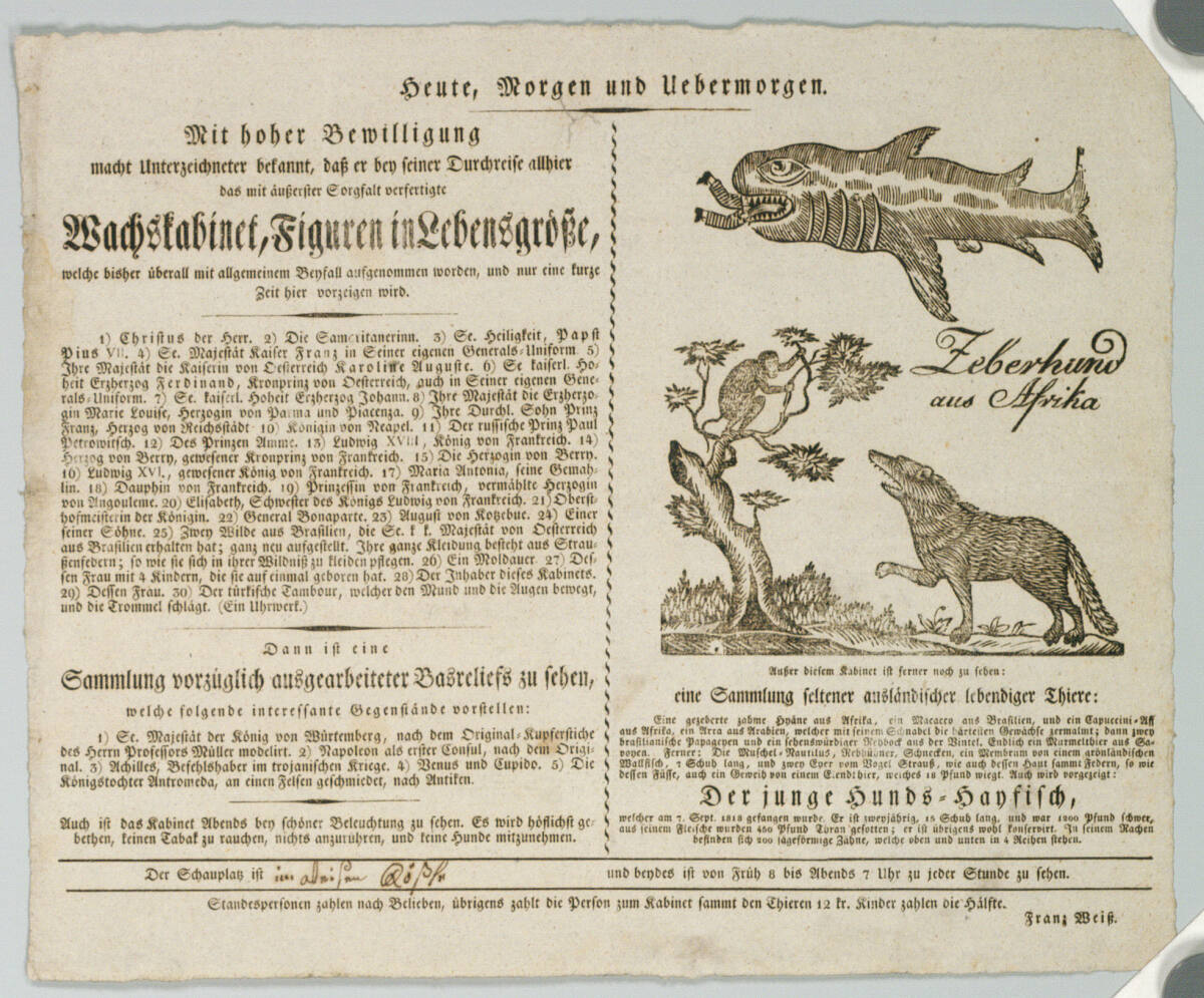 Anonym, Wachskabinet, Figuren in Lebensgröße
