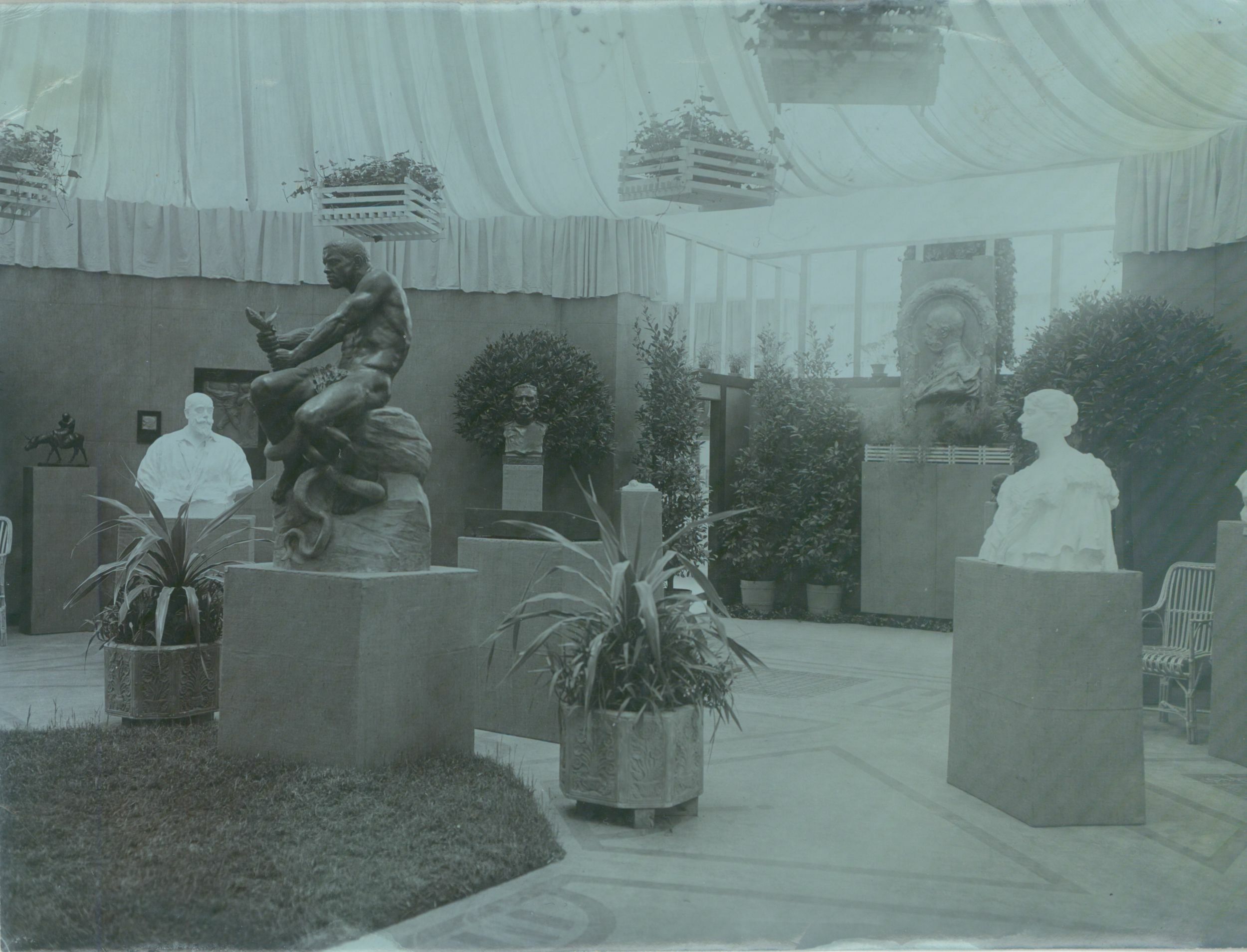 Viktor Kovačić, Postav izložbe Treća jugoslavenska umjetnička izložba saveza "Lade", Umjetnički paviljon 1908.