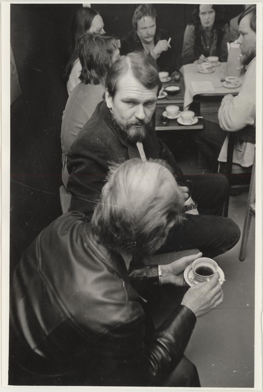Andres (associate) Tolts, A. Opening of Exhibition of Works of Central Village, A. Tolts, R. Tammik and J. Kase 06.03.1981