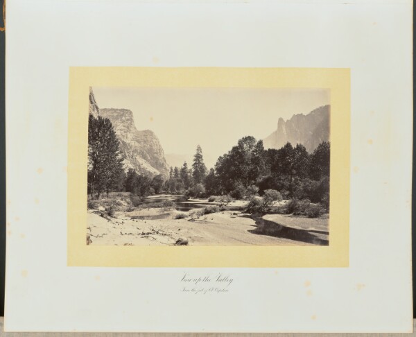Carleton Watkins, View up the Valley From the foot of El Capitan