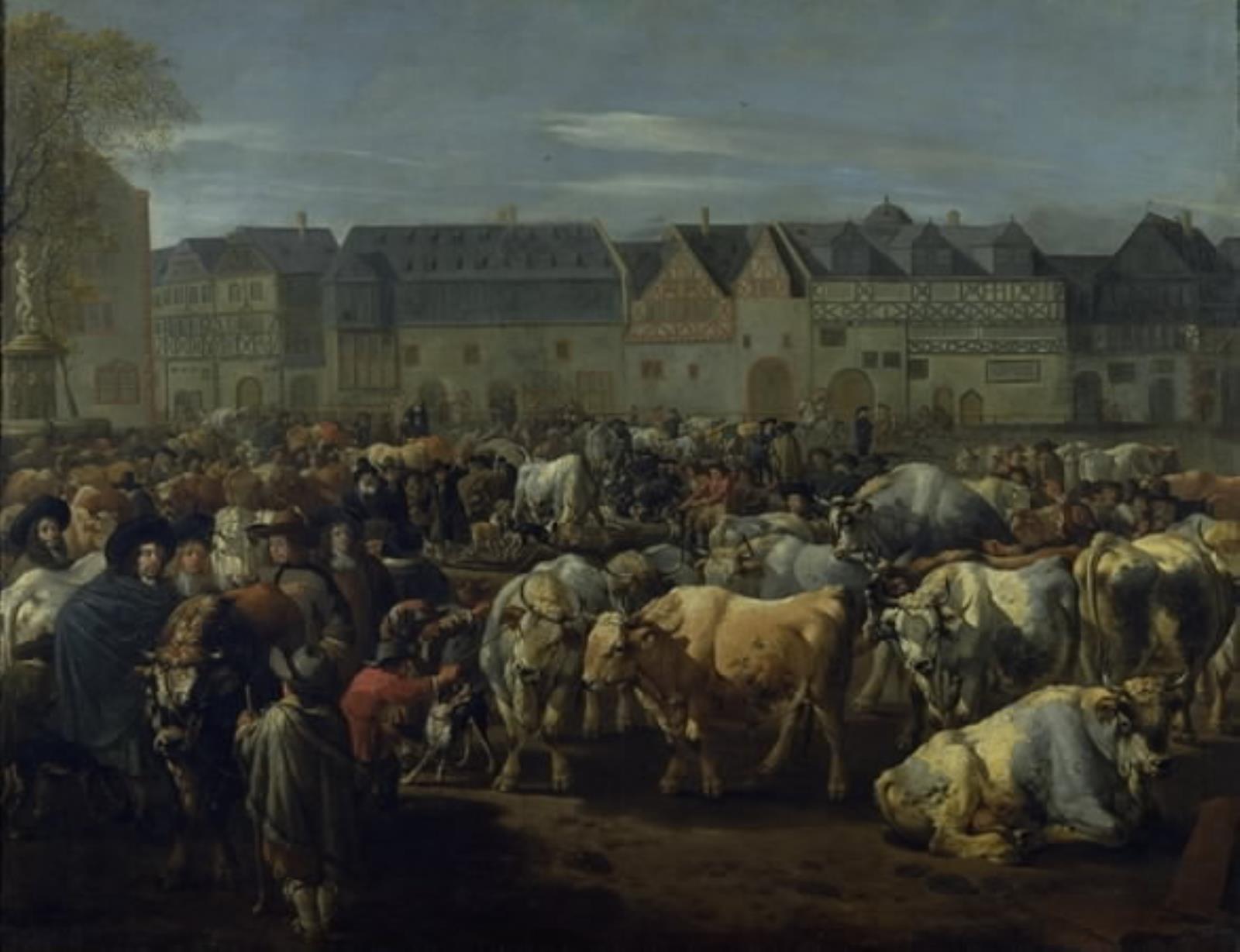 Johann Heinrich Roos, Et kvægmarked
