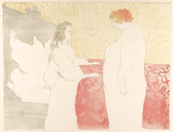 Henri de Toulouse-Lautrec, Getting Up, from "Elles"