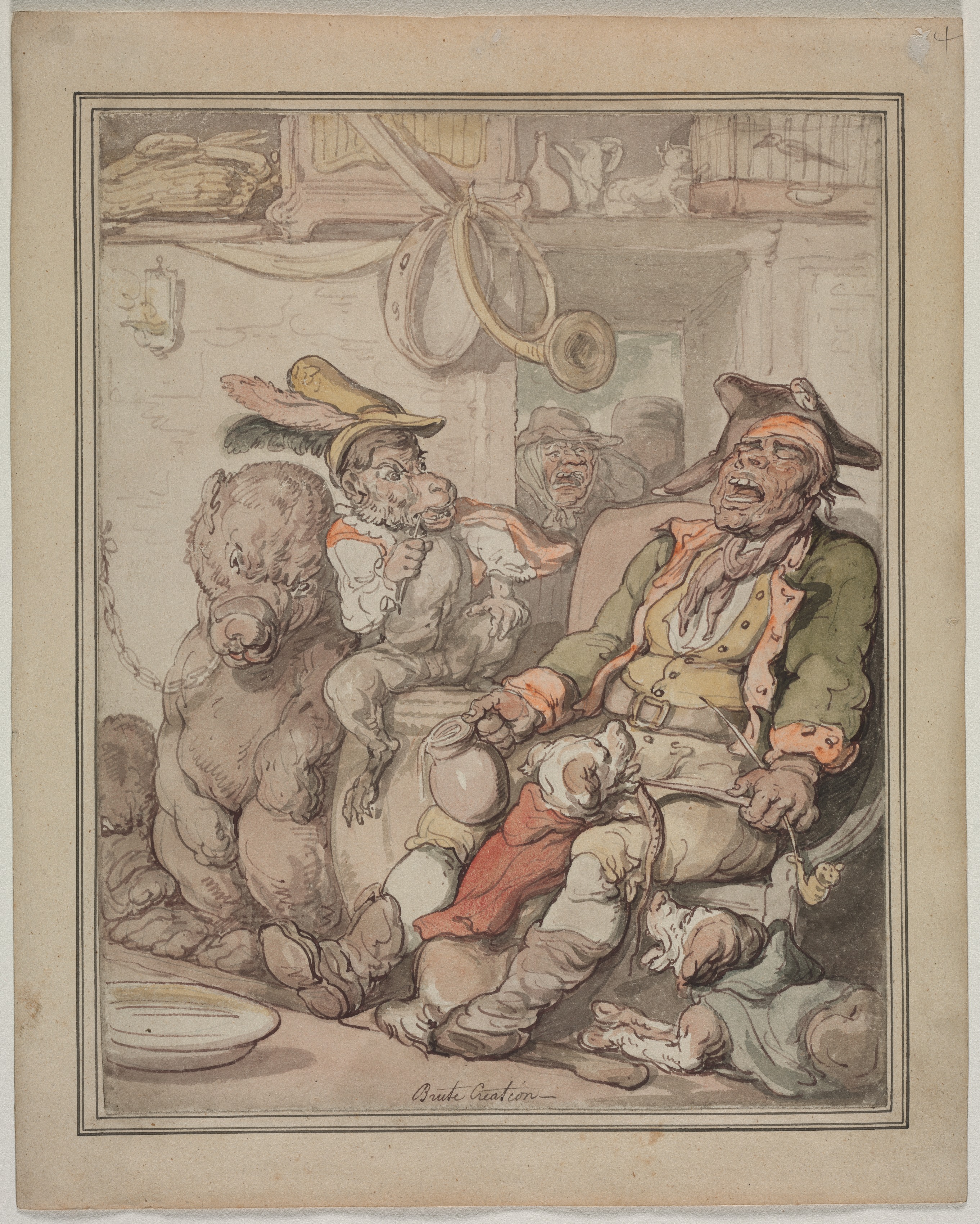 Thomas Rowlandson, Comparative Anatomy Study