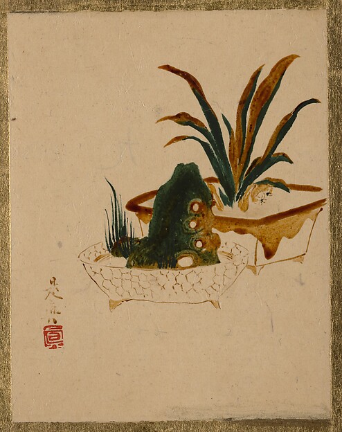 Shibata Zeshin, Flowers in Jardenierres