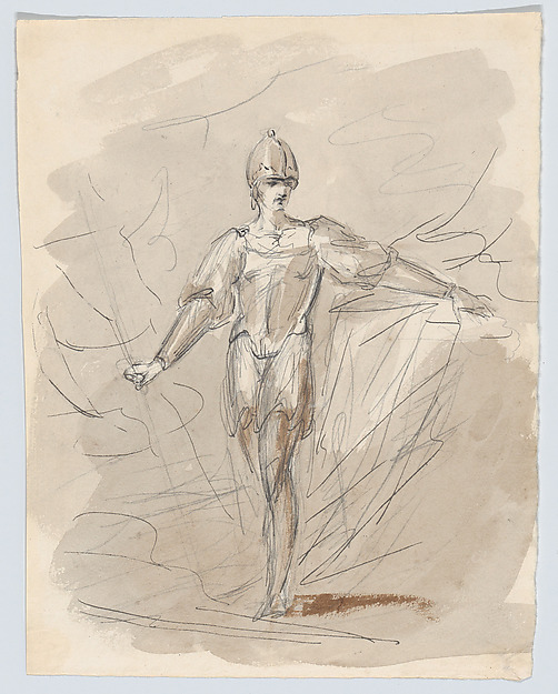 William Hamilton, A figure in armor