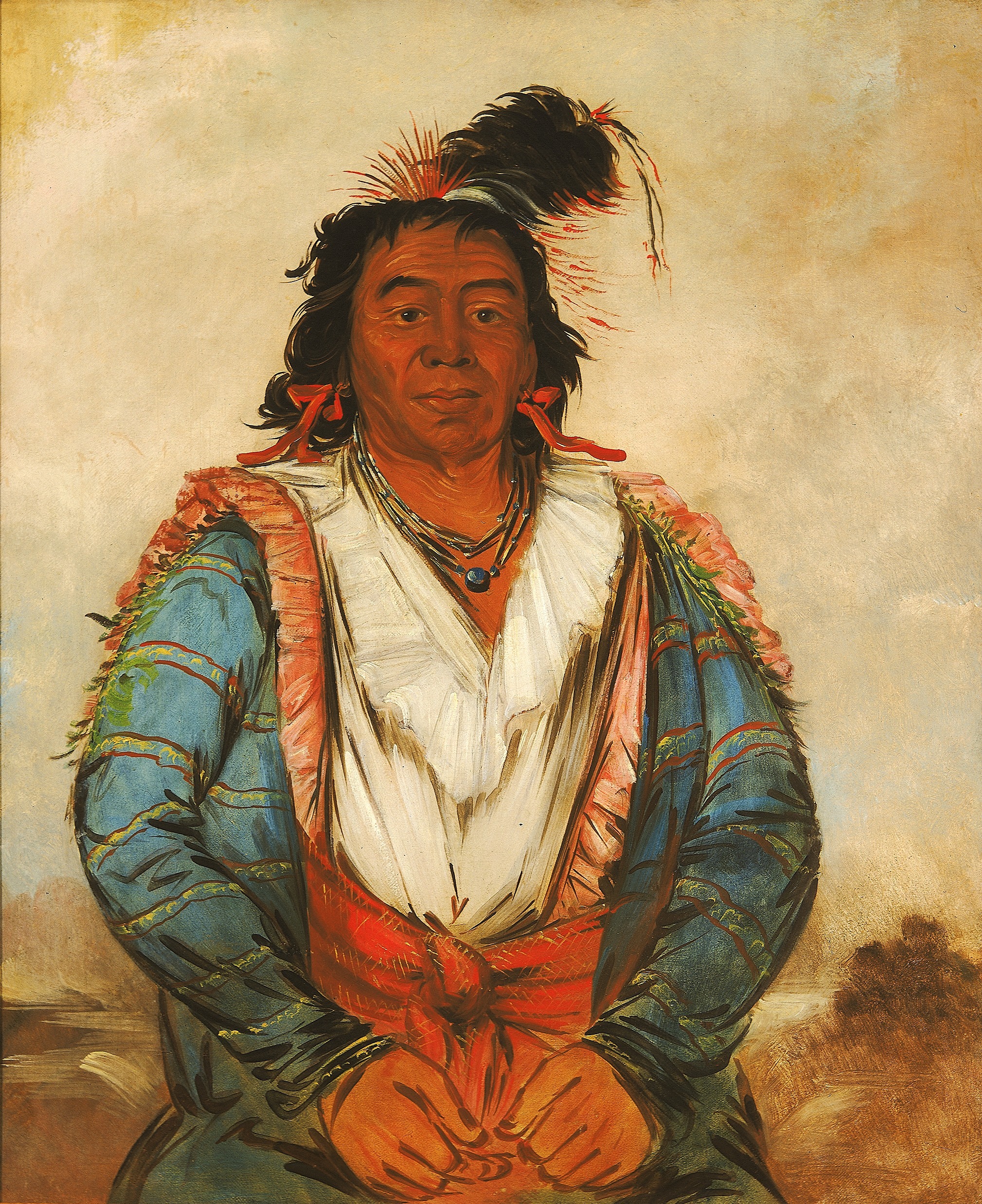 George Catlin, Hose-put-o-káw-gee, a Brave
