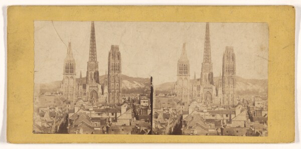 Unknown, [View of Rouen Cathedral]